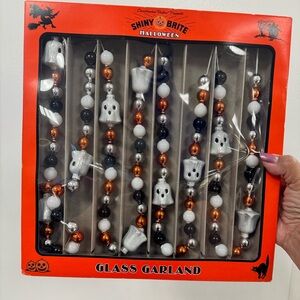 Shiny Brite Halloween Ghost Glass Garland